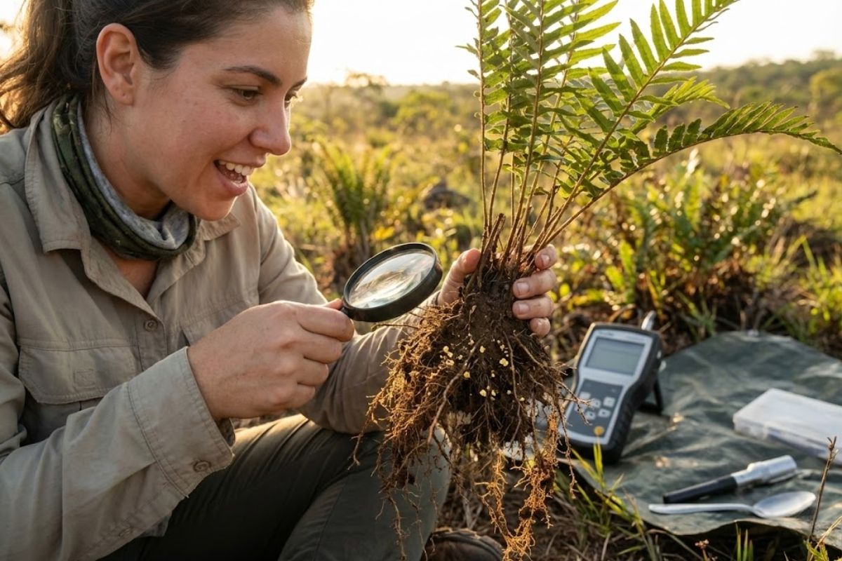 planta comum no Brasil na fitomineração pode concentrar ouro e níquel; com recuperação do metal via bio-minério, a mineração busca reduzir impactos e operar sem escavação.