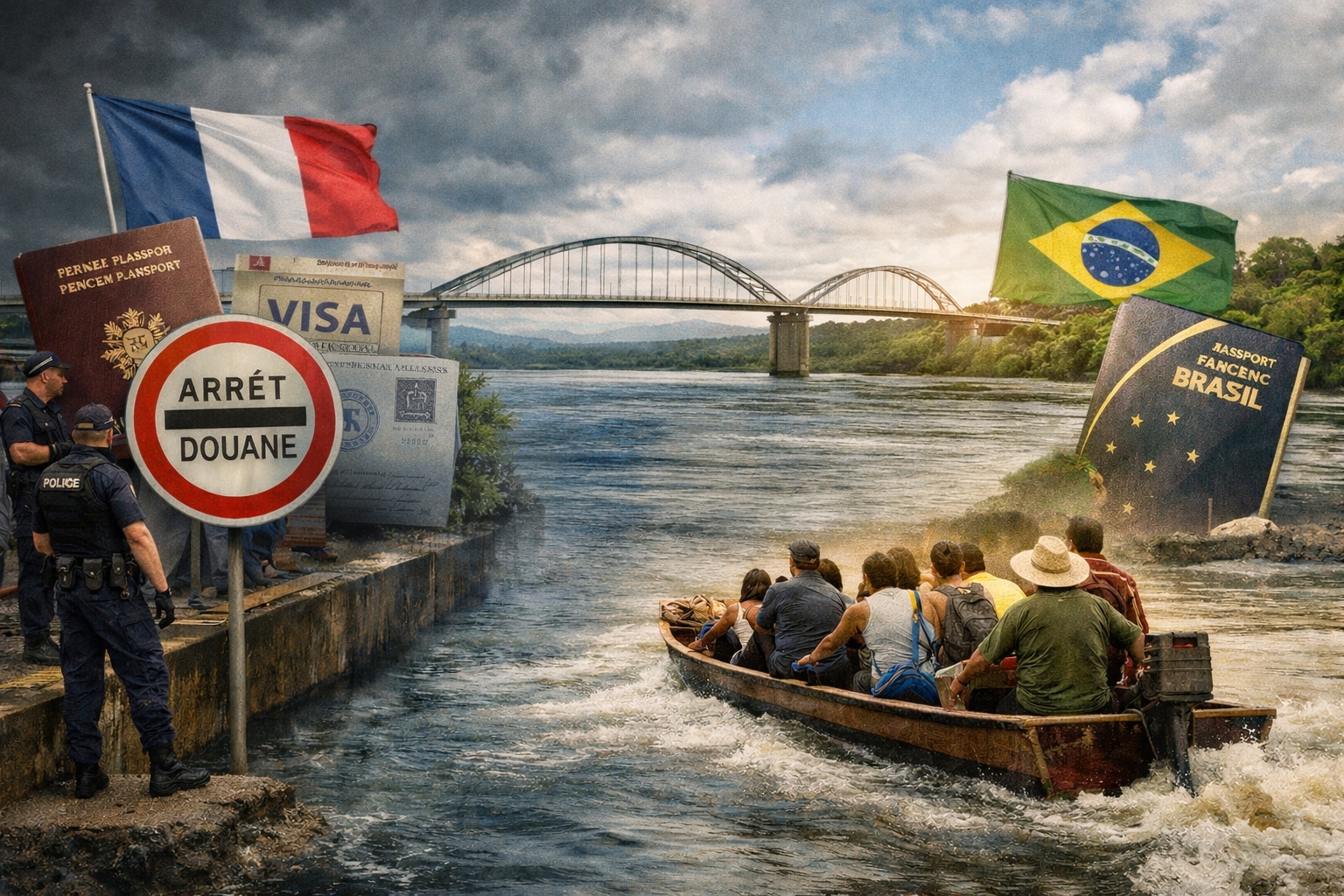 frança - franceses - brasil - brasileiros - visto - taxa - Guiana Francesa - fronteira