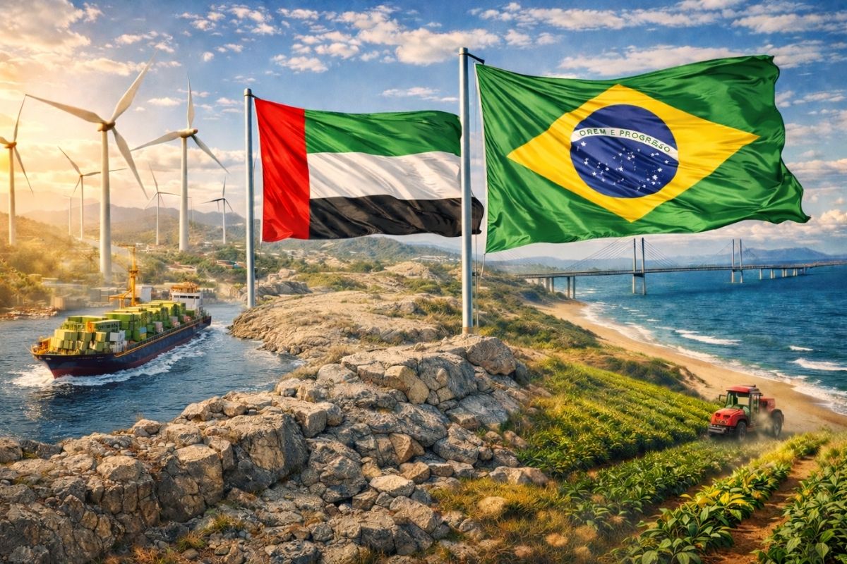 Por que os Emirados Árabes despejam bilhões na Bahia, usam fundos soberanos para energia limpa, infraestrutura e agronegócio, e transformam o estado em peça estratégica