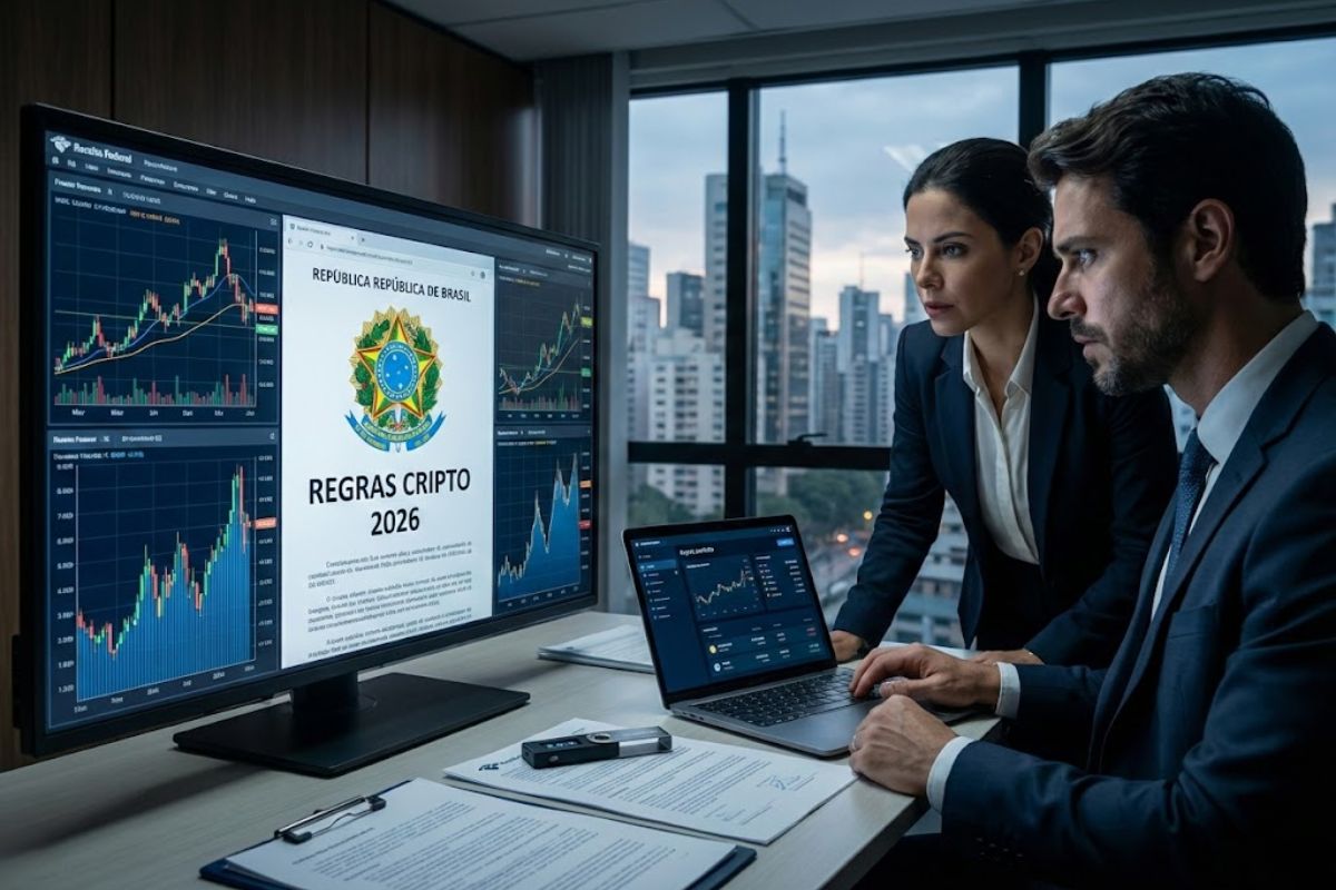 Receita Federal muda regras da declaração de cripto; novo sistema DeCripto obriga exchanges a reportar operações e stablecoin em padrão global.