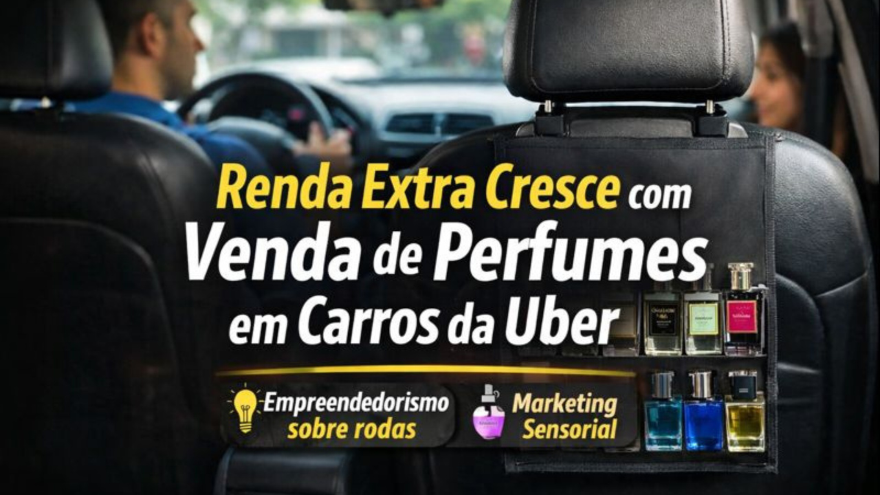 Motoristas da Uber apostam na venda de perfumes e no marketing sensorial para gerar renda extra e fortalecer o empreendedorismo sobre rodas.