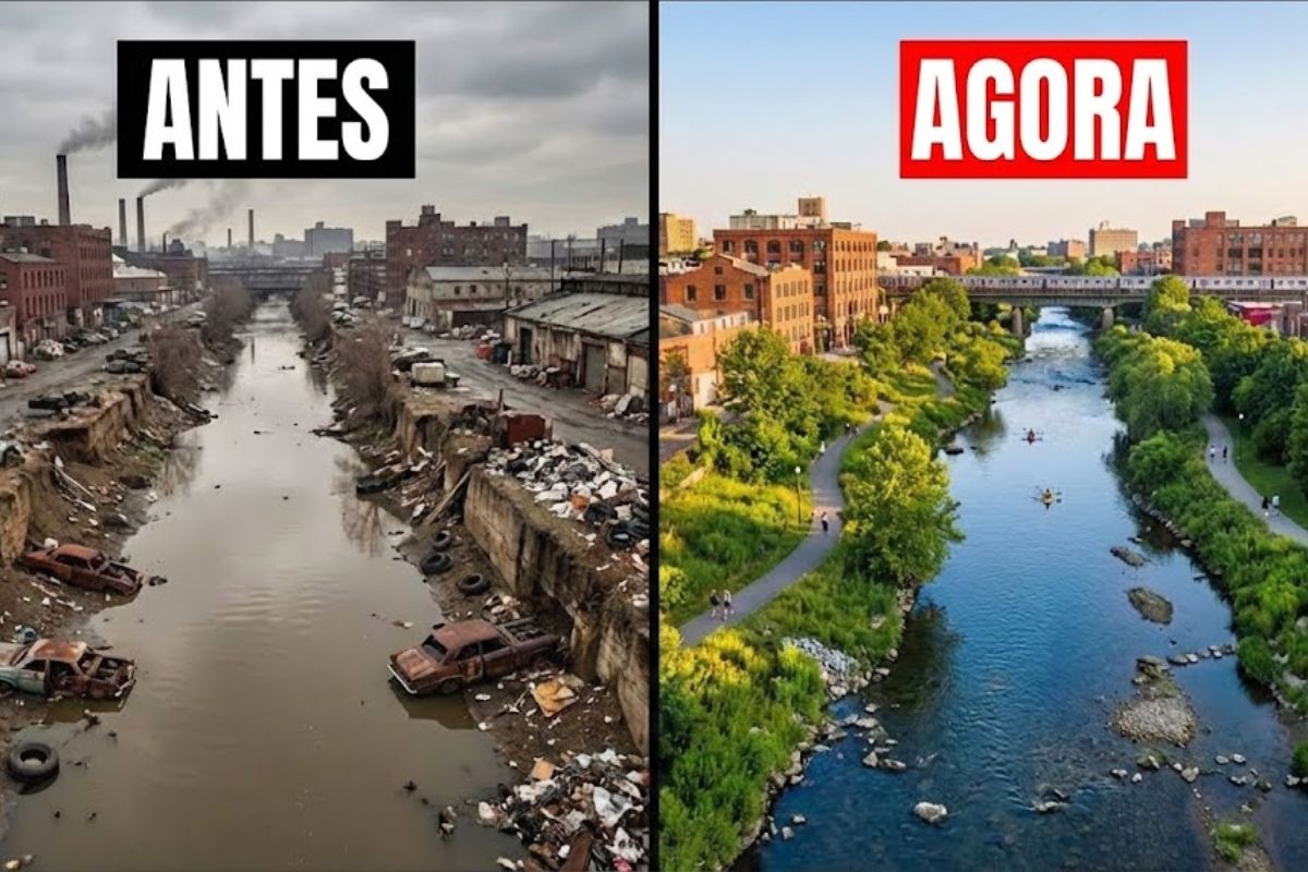 Rio no Bronx vira símbolo de restauração ecológica com recifes de ostras, passagens para peixes e volta de castores e arenques