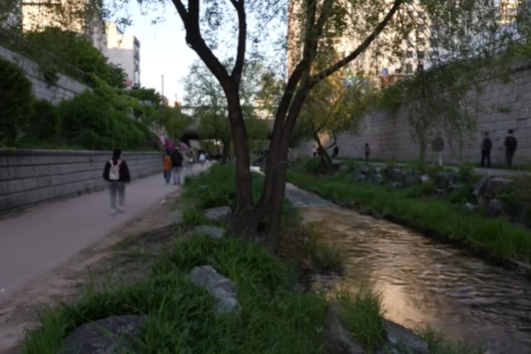 Seúl derribó la carretera elevada en el Cheonggyecheon, transformó asfalto en río y creó un parque urbano que se convirtió en símbolo de renacimiento urbano.