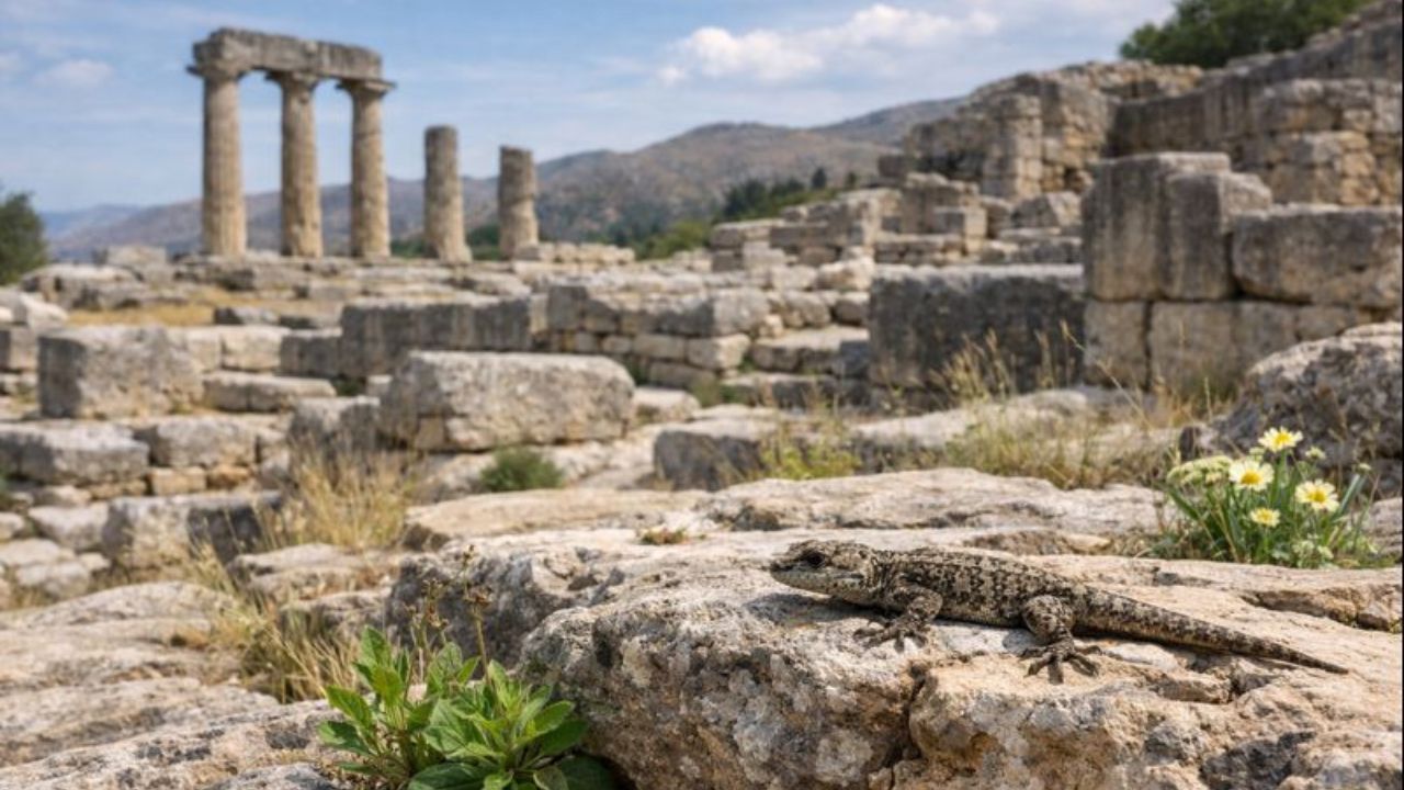 Sítios arqueológicos estão salvando espécies ameaçadas da Grécia antiga a Lima. Animais e plantas raras sobrevivem entre ruínas.