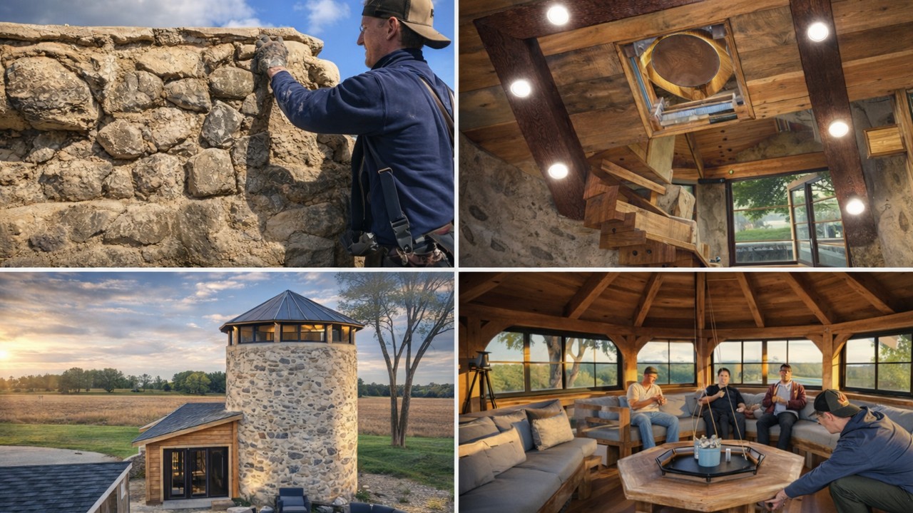 Silo - obra - estrutura - alvenaria