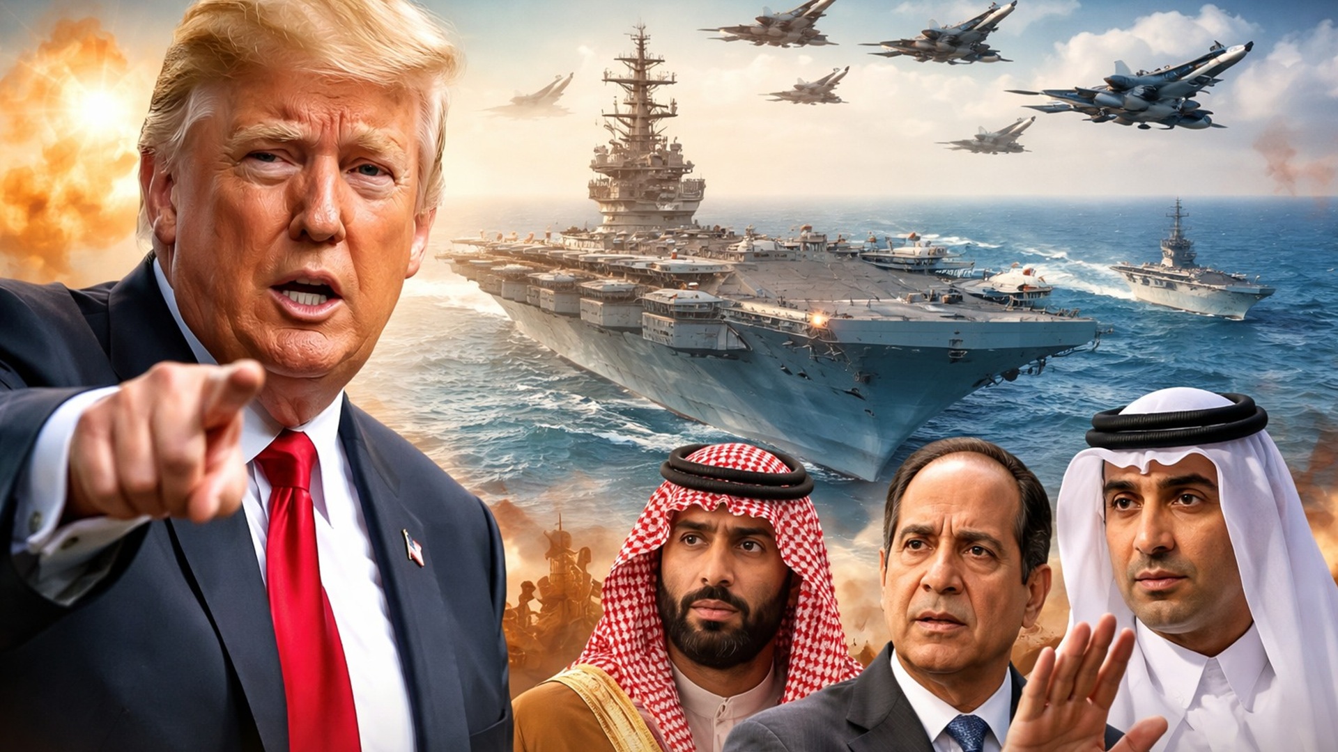 Trump pressiona o Irã com reforço militar, enquanto aliados do Oriente Médio tentam evitar um ataque e defendem a via diplomática.