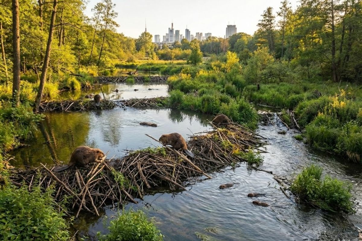 Castores transformam rio perto de Berlim com represas que limpam água subterrânea e reforçam adaptação climática, mudando paisagens e prevenindo cheias.
