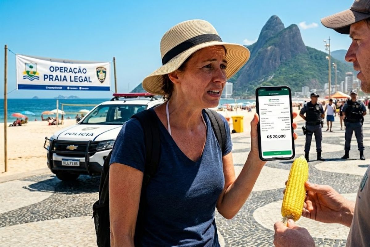 Turista paga R$ 20 mil por um milho em Copacabana após golpe do Pix valor era R$ 20, dinheiro das férias some e polícia reforça Operação Praia Legal