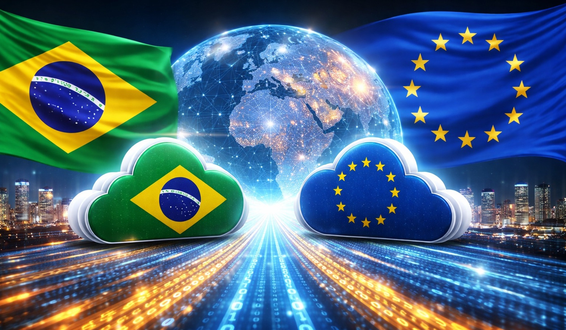 Brasil e União Europeia fecham mais um acordo que libera o fluxo de dados pessoais, reduz custos para empresas e fortalece o comércio digital bilateral.