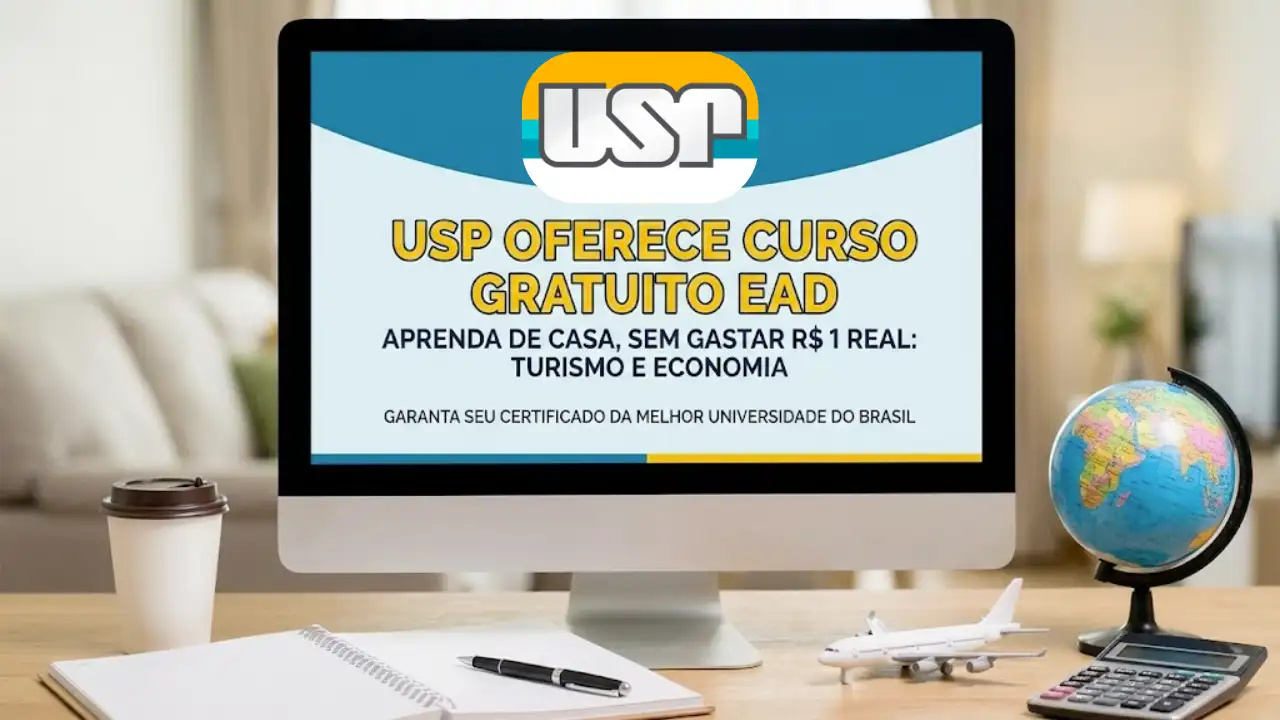 USP - curso gratuito - curso EAD - vagas - inscrições - turismo - economia
