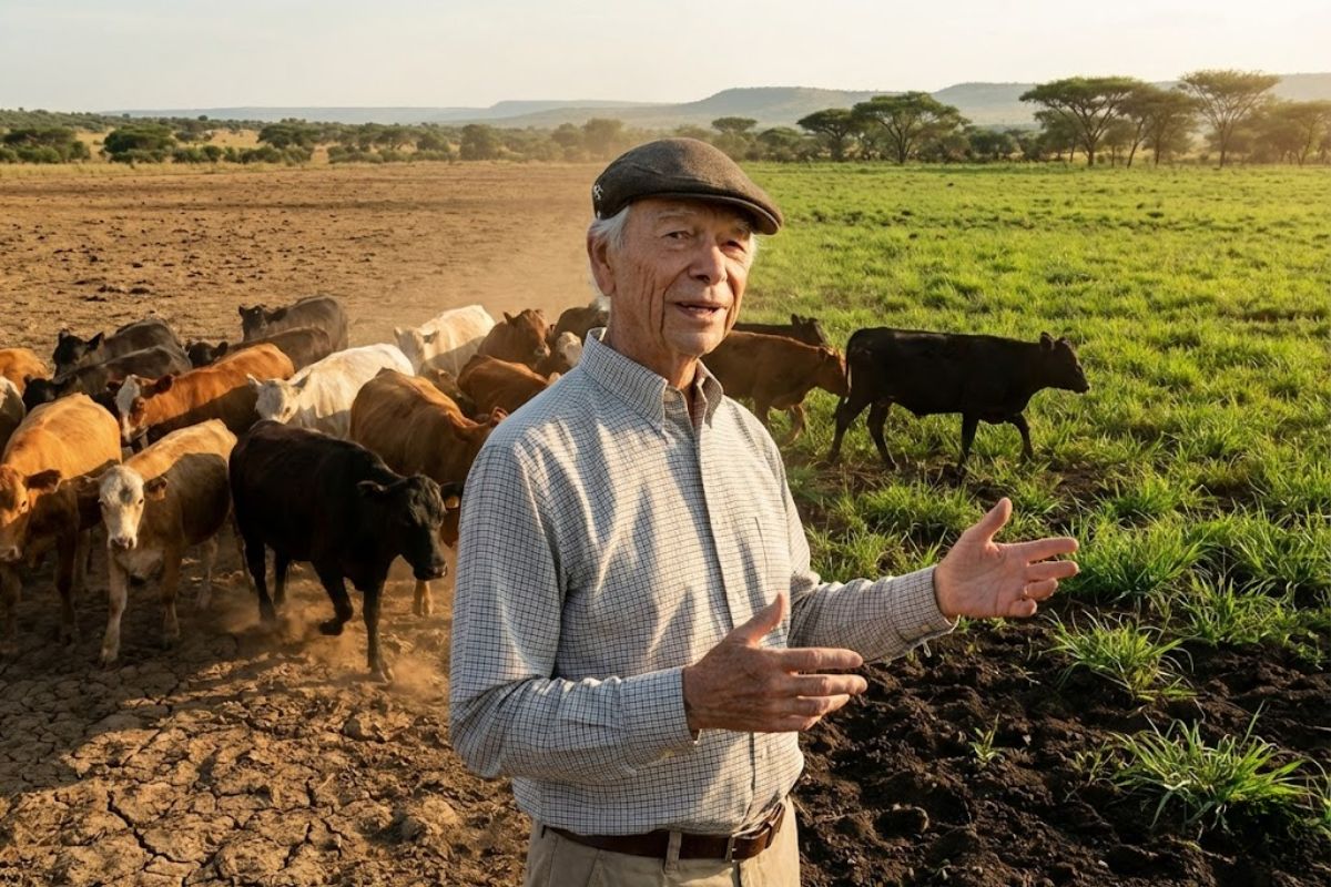 Pecuarista africano populariza gestão holística, combate desertificação e impulsiona agricultura regenerativa com apoio do Savory Institute em fazendas pelo mundo.