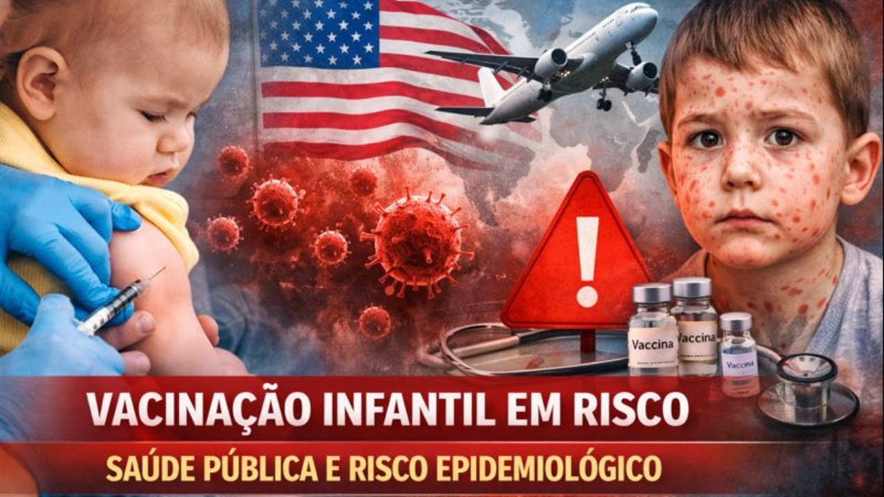 Especialistas alertam que a redução da vacinação infantil nos EUA pode ampliar o risco epidemiológico e favorecer doenças infecciosas.