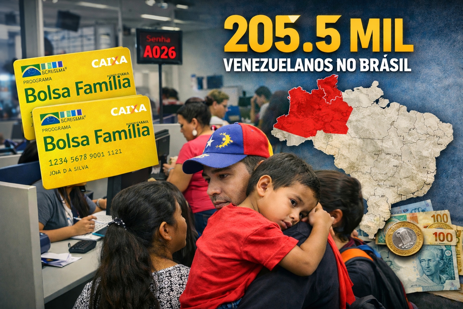 bolsa família - venezuelanos - brasil - bolso dos brasileiros - norte - governo - benefício - estrangeiros - imigrantes