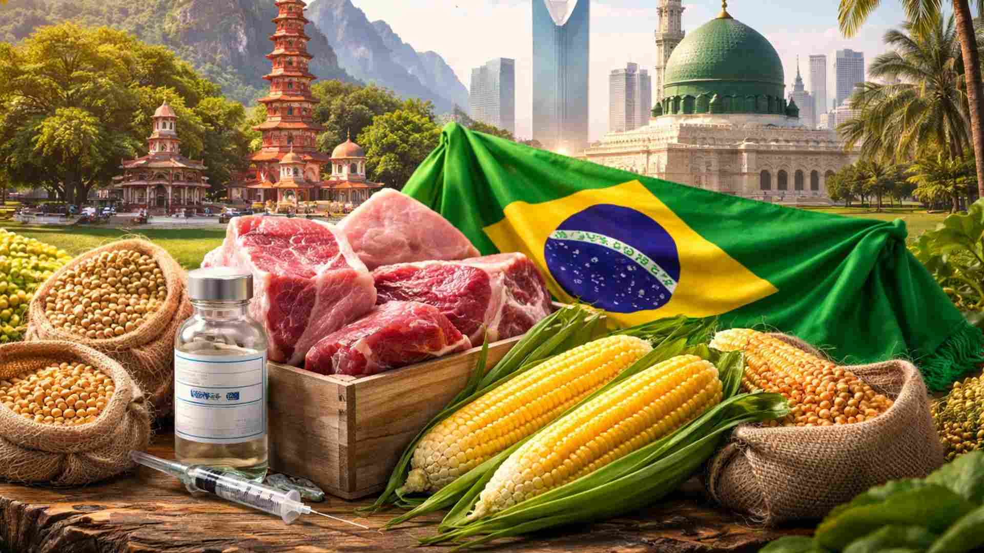 Brasil libera exportações de gordura bovina e heparina para Vietnã e Arábia Saudita e chega a 527 novos mercados desde 2023.
