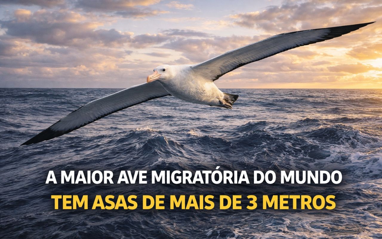 Descubra por que o albatroz-errante é a maior ave migratória do mundo, com envergadura superior a 3 metros e rotas que somam mais de 100 mil km por ano. Conheça suas migrações épicas e os desafios que enfrenta para sobreviver.