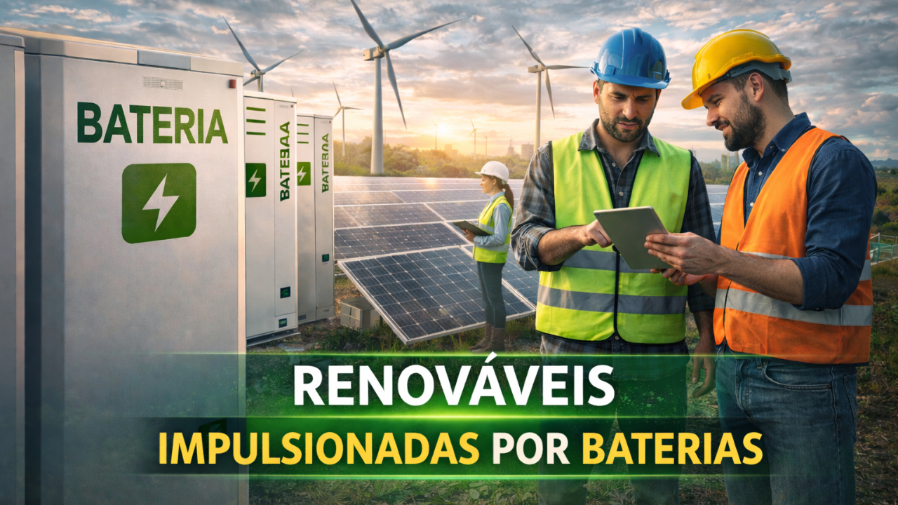 Mercado de bateria avança no Brasil e pode movimentar mais de R$ 70 bilhões, reduzindo desperdícios e fortalecendo as energias renováveis no sistema elétrico.