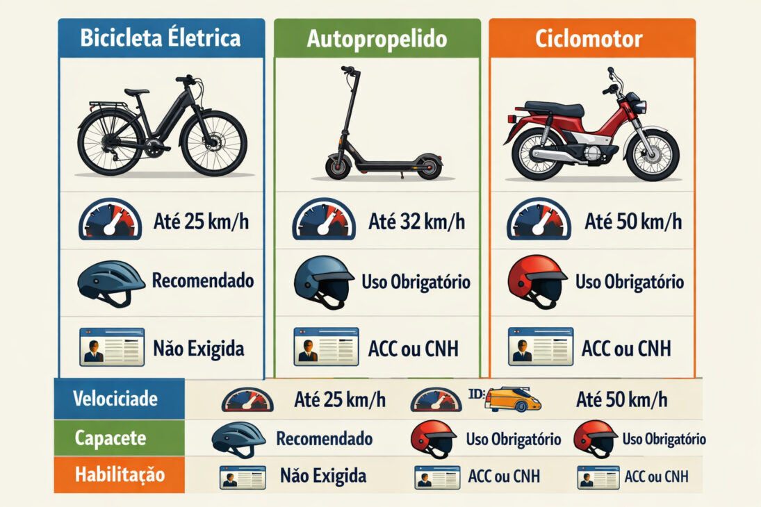 El crecimiento de los vehículos eléctricos de dos ruedas lleva a nuevas exigencias y fiscalización en el tránsito brasileño