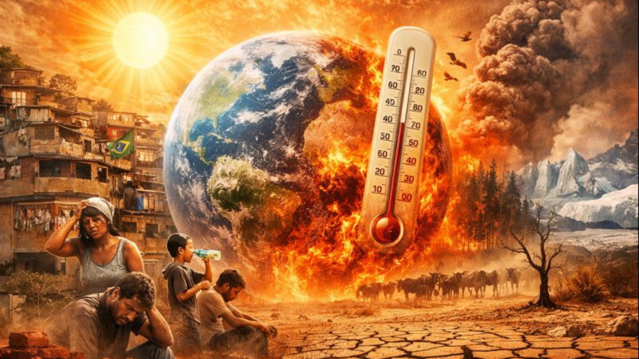 Calor extremo pode afetar 3,79 bilhões de pessoas até 2050 com o avanço do aquecimento global e das mudanças climáticas.