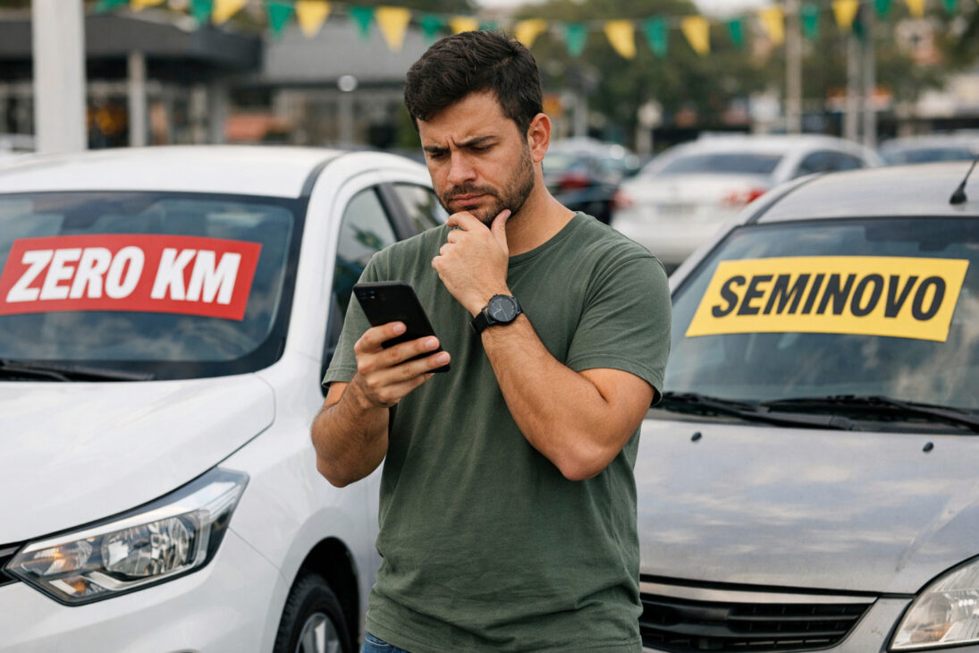 Comparación entre coche nuevo y seminuevo en decisión de compra