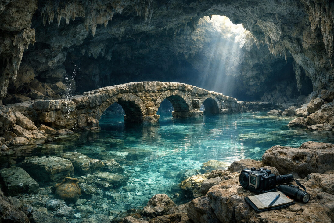 Reconstrucción del paisaje de la Cueva Genovesa antes del aumento del nivel del mar