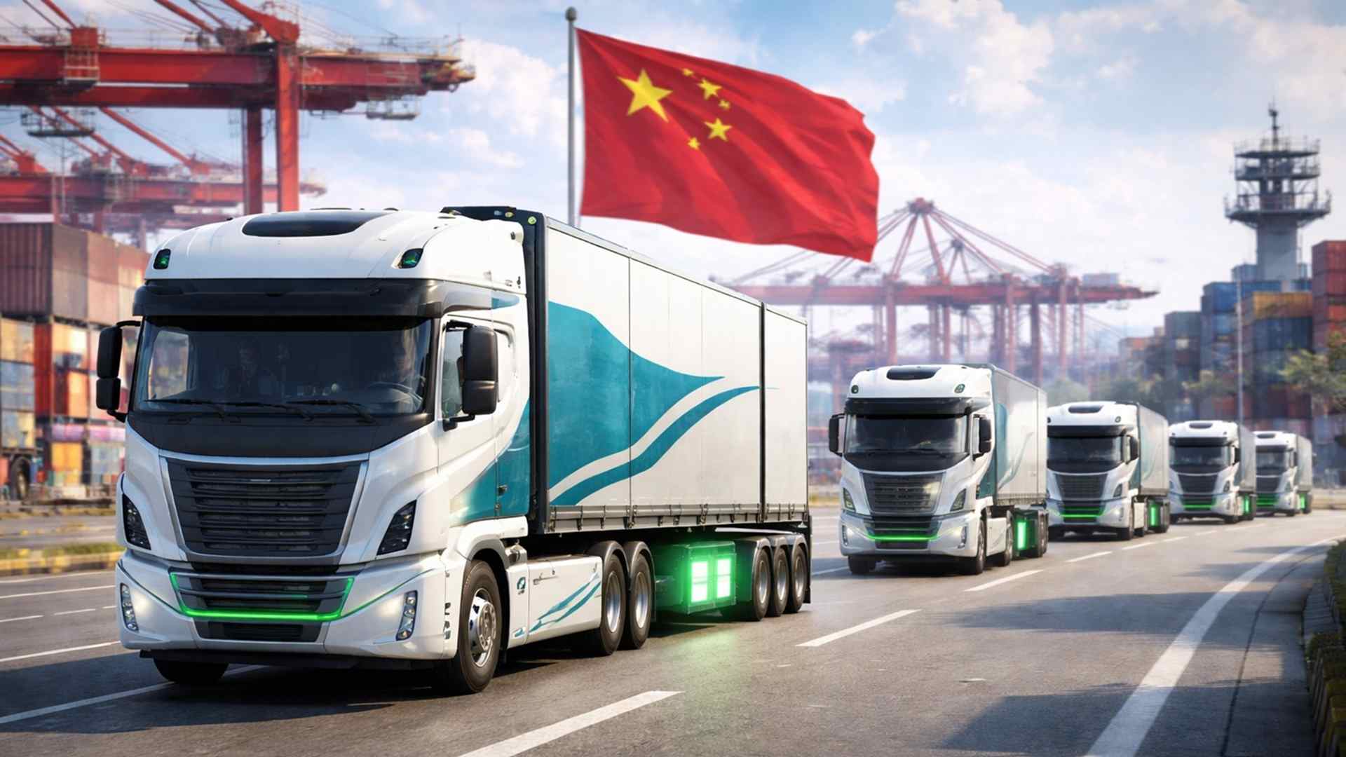China inicia produção de caminhões pesados autônomos elétricos com baterias de 400 kWh, reduz custos logísticos em 29% e corta emissões.