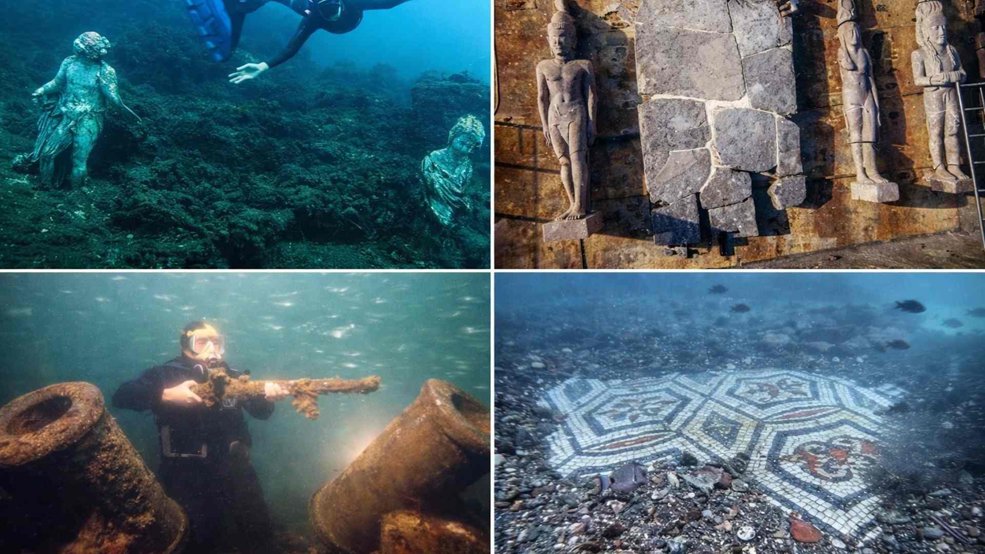 Descobertas entre 2024 e 2026 revelam sete cidades submersas e mostram como terremotos, subsidência e mares redesenharam o urbanismo antigo.