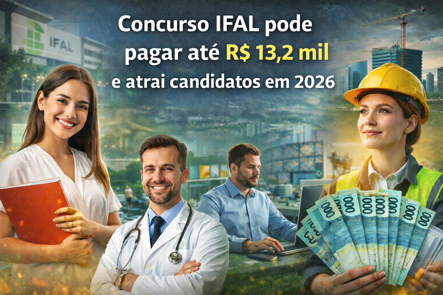 Concurso IFAL pode pagar salários de até R$ 13,2 mil e atrai candidatos em 2026