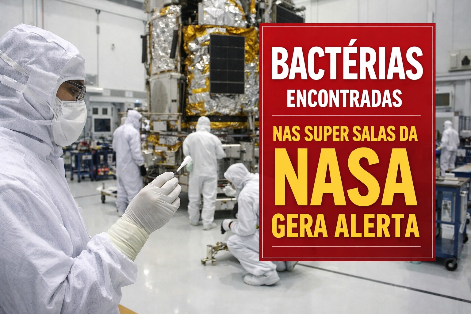 NASA, Bactérias, Salas Limpas