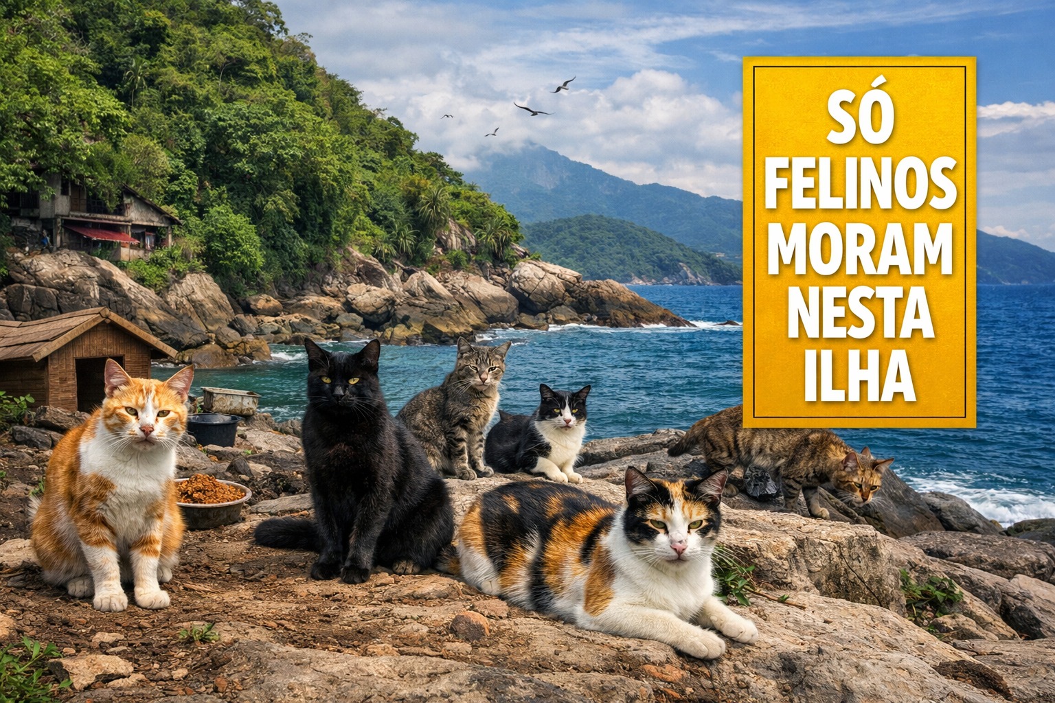 Gatos, Ilha, Felinos