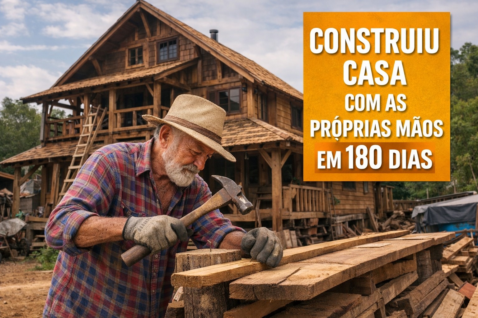 Casa, Idoso, Construção