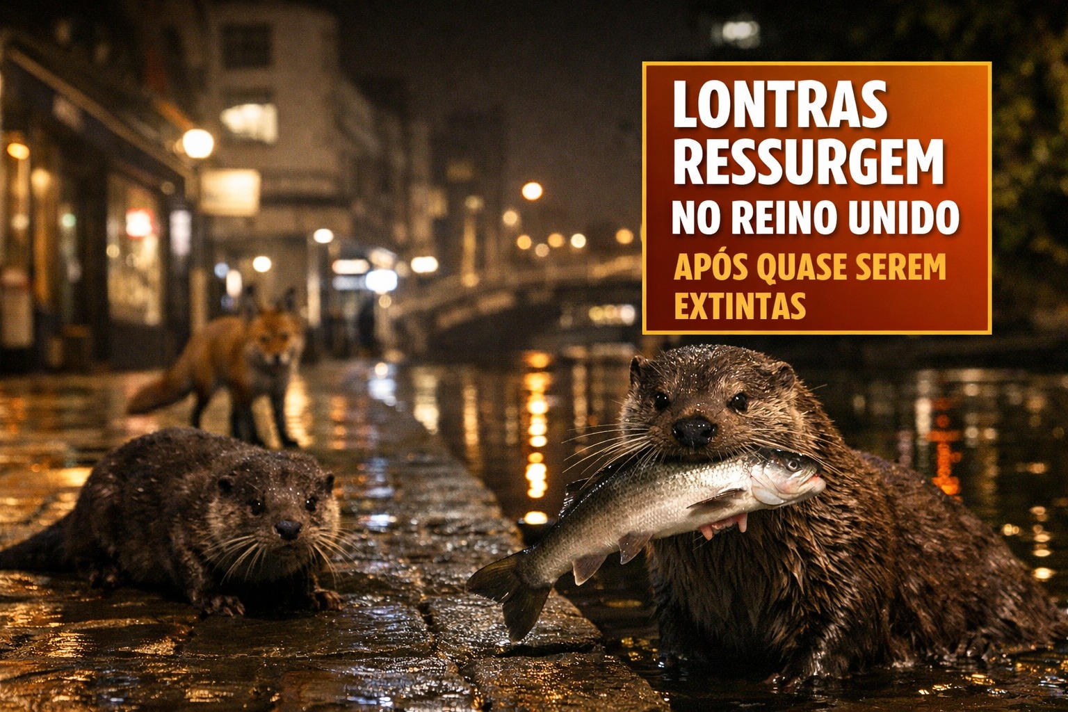 Lontras, Reino Unido, Ruas, Rios, Extinção