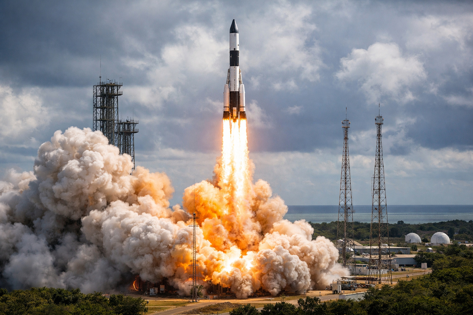 Foguete explode após decolagem no Centro de Lançamentos de Alcântara durante missão espacial brasileira.
