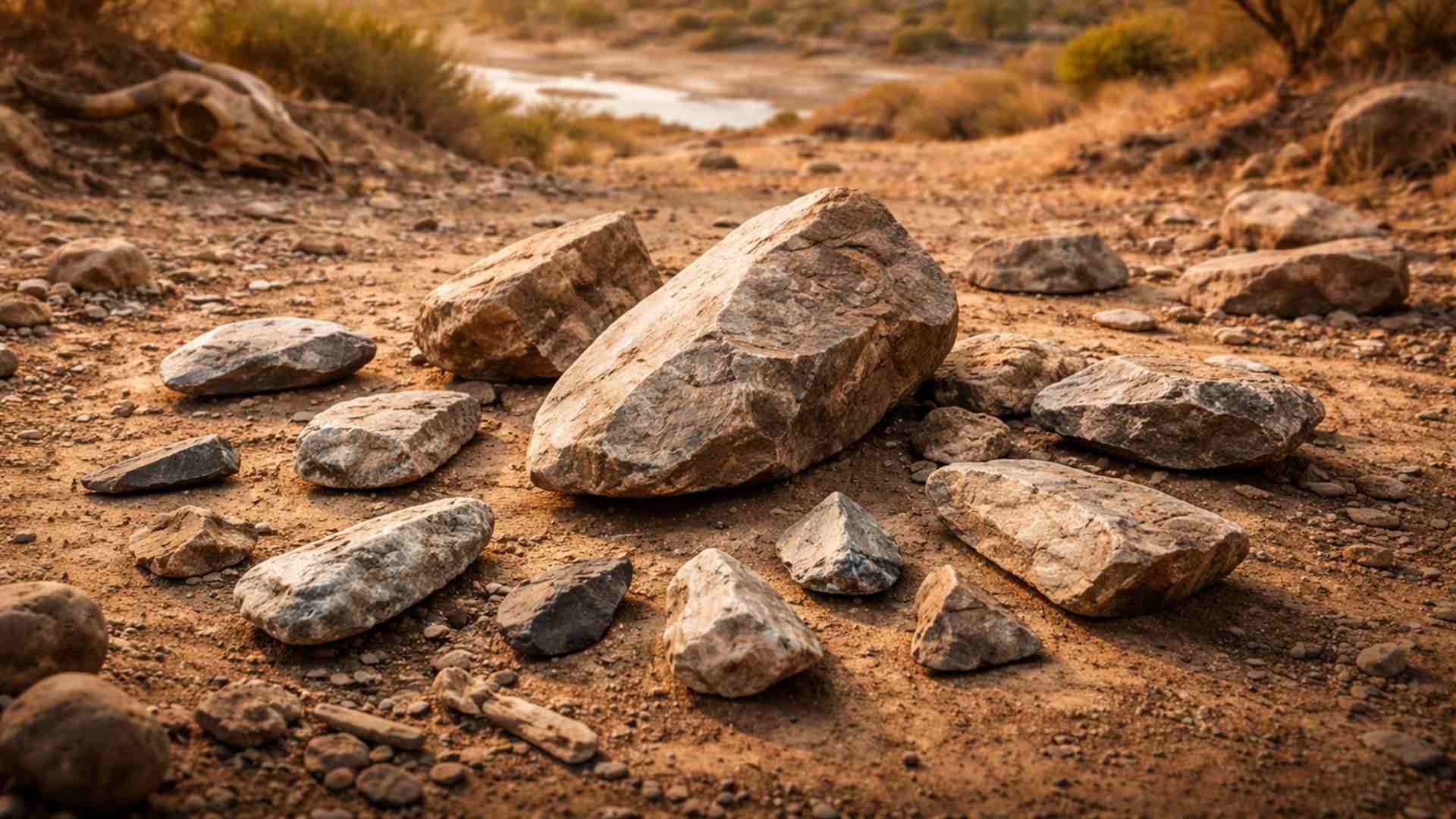 Ferramentas de pedra usadas entre 2,75 e 2,44 milhões de anos revelam continuidade tecnológica inédita entre hominídeos na África Oriental.