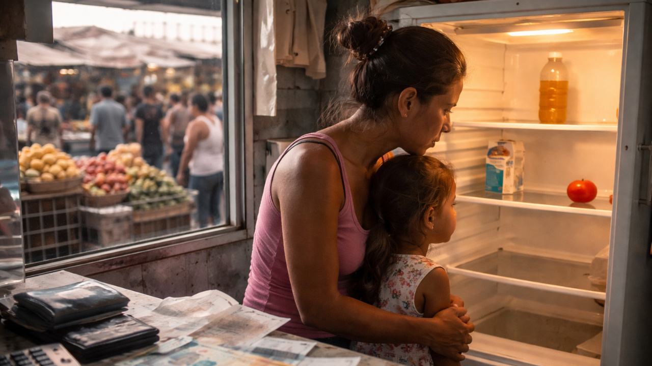 Geladeiras vazias, salários destruídos e uma população inteira rumo à fome: a inflação está fora de controle na Venezuela