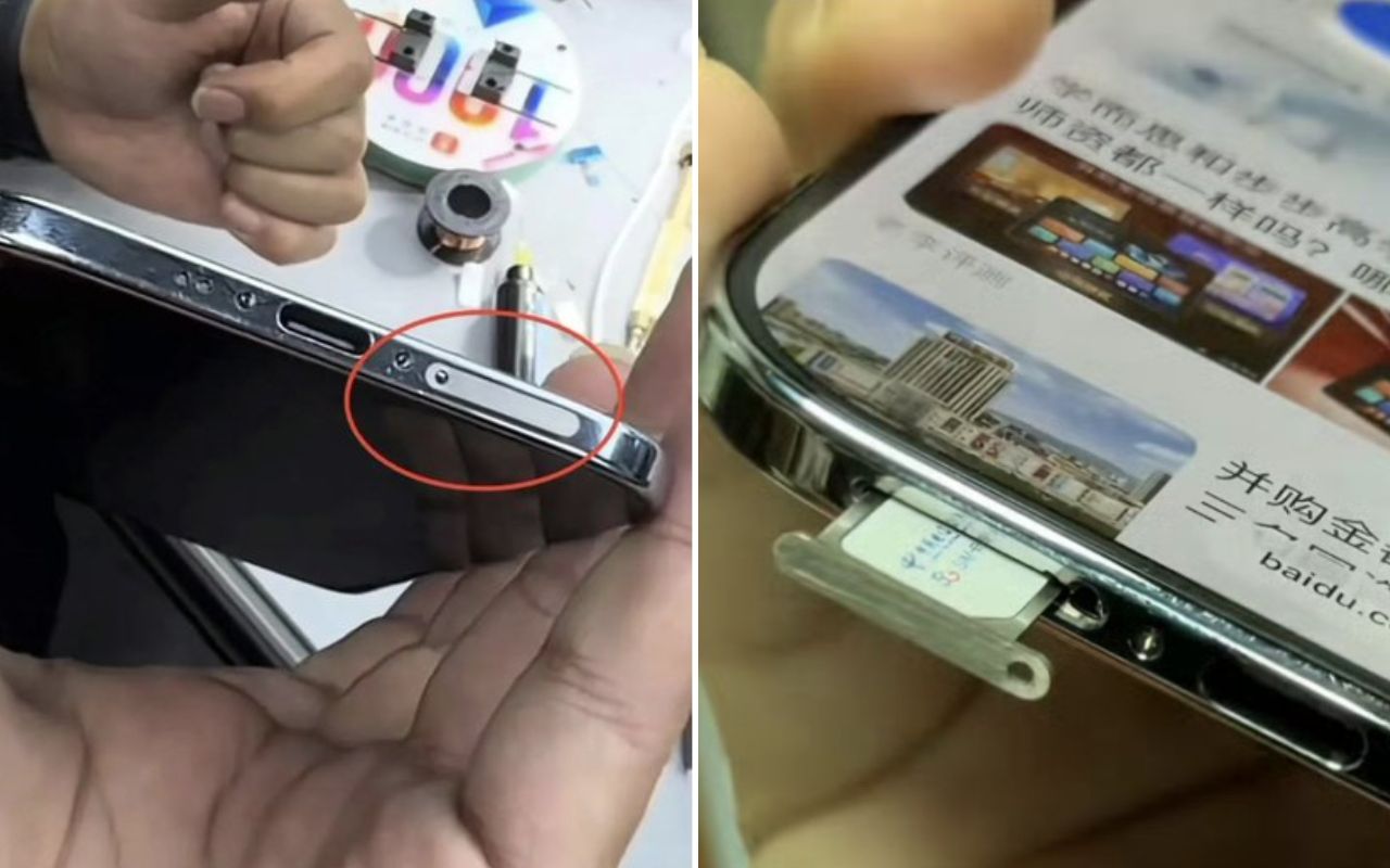 Técnicos chineses modificam iPhone Air para aceitar chip físico, revelando limites do eSIM em aparelhos ultrafinos.