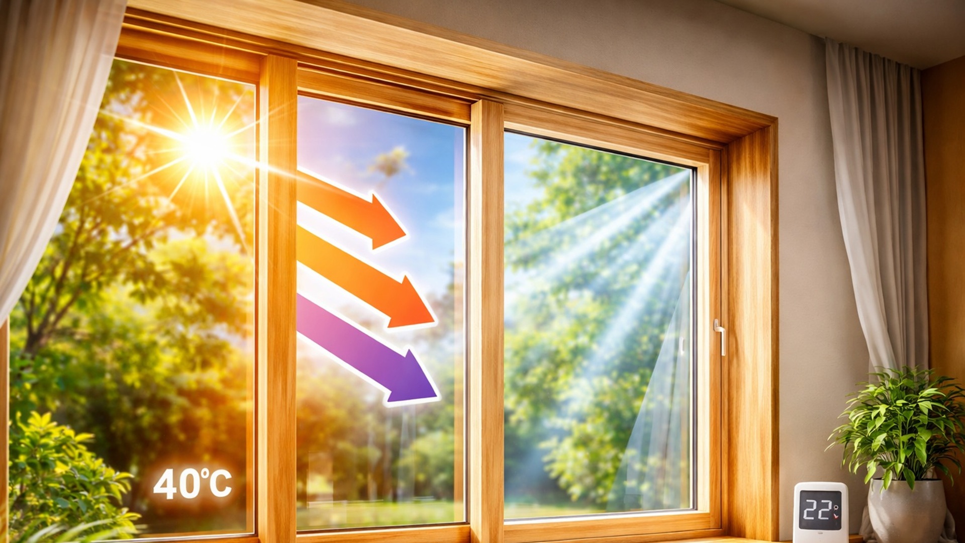 Janela de madeira transparente regula luz com temperatura, bloqueia UV e reduz perdas térmicas, oferecendo alternativa passiva ao vidro inteligente convencional.