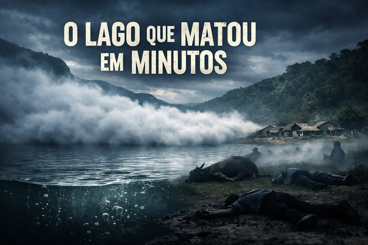 Sem fogo, sem lava e sem explosão: o lago que liberou uma nuvem invisível, matou quase 2.000 pessoas em minutos e ainda armazena 1,6 bilhão de m³ de CO₂ sob pressão
