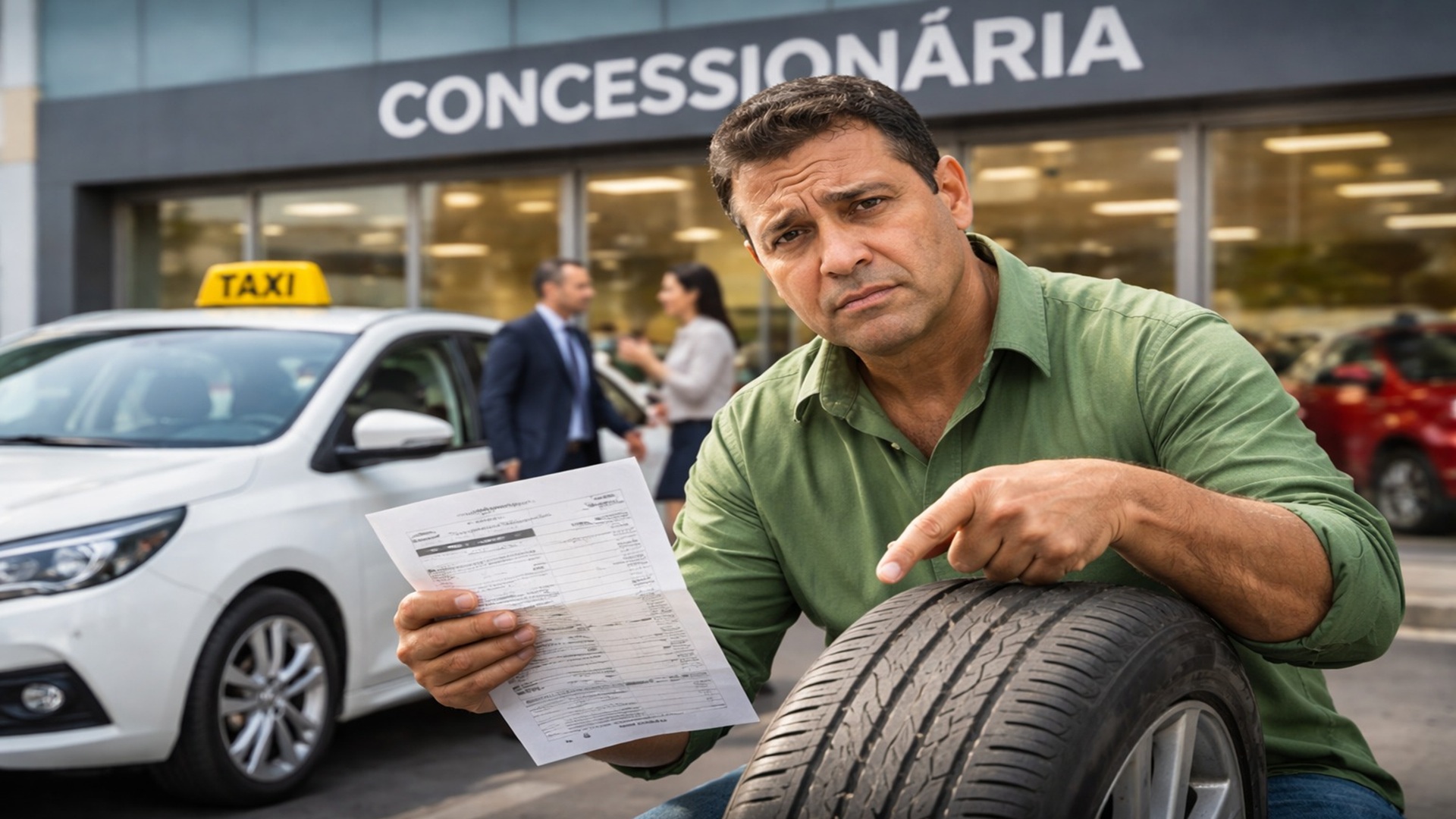 TJ do DF condena concessionária por falha em revisão de carro zero, garante indenização por pneus gastos e nega danos morais.