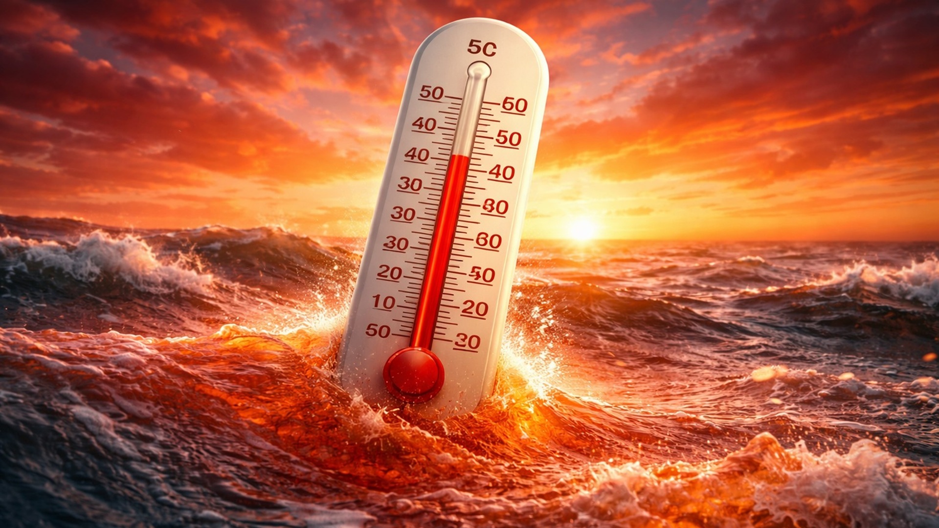 Em 2025, oceanos absorveram calor recorde de 23 zettajoules, igual a 37 anos de energia, intensificando o clima extremo global.