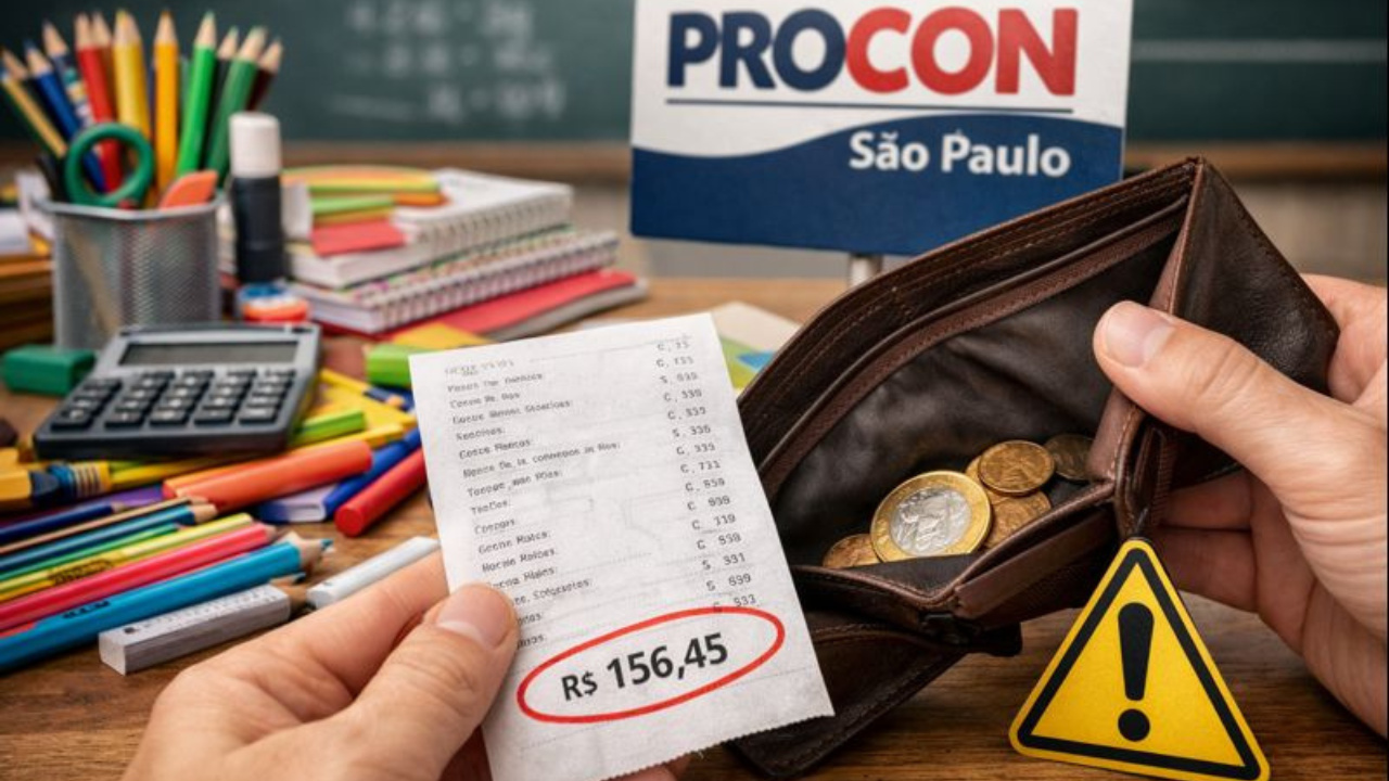 Volta às aulas tem material escolar caro, variações acima de 200% e orientações do Procon sobre direitos do consumidor.