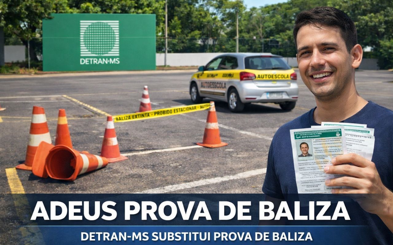 O Detran de Mato Grosso do Sul substitui a prova de baliza por três manobras de estacionamento durante o percurso. Saiba como funcionam as novas regras do exame prático de CNH.