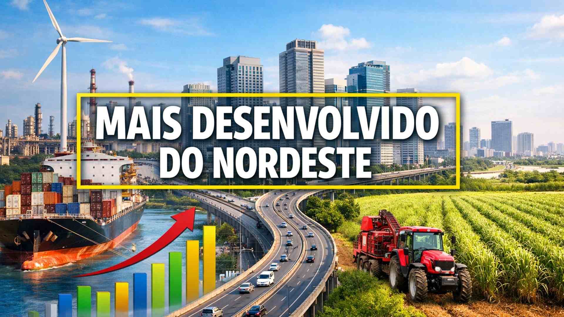 Análise compara estados do Nordeste por PIB, IDH e infraestrutura e aponta qual reúne os indicadores mais elevados de desenvolvimento regional.