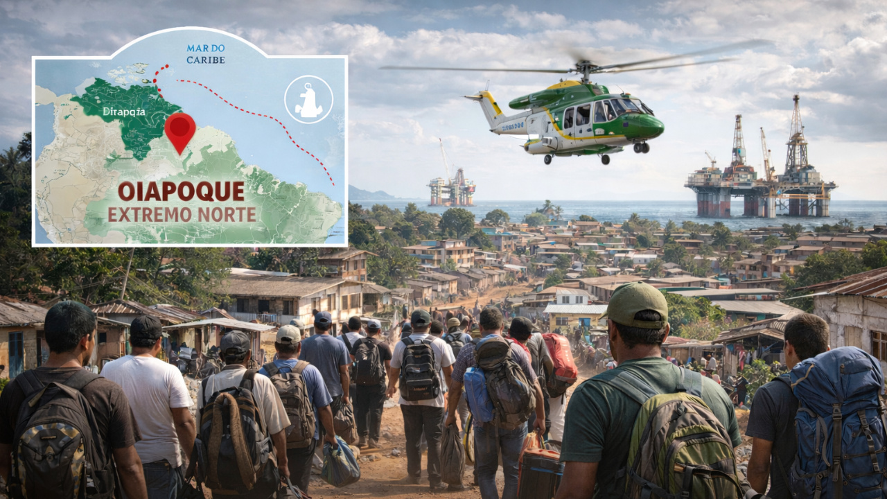 A expectativa pela exploração de petróleo na Margem Equatorial acelera mudanças em Oiapoque, no Amapá, com boom imobiliário, migração intensa e pressão sobre a infraestrutura local antes do início das operações da Petrobras.