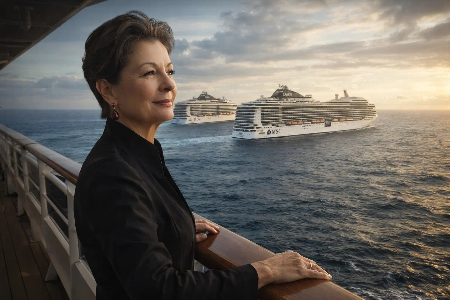 Rafaela Aponte-Diamant, cofundadora da MSC e mulher self-made mais rica do mundo