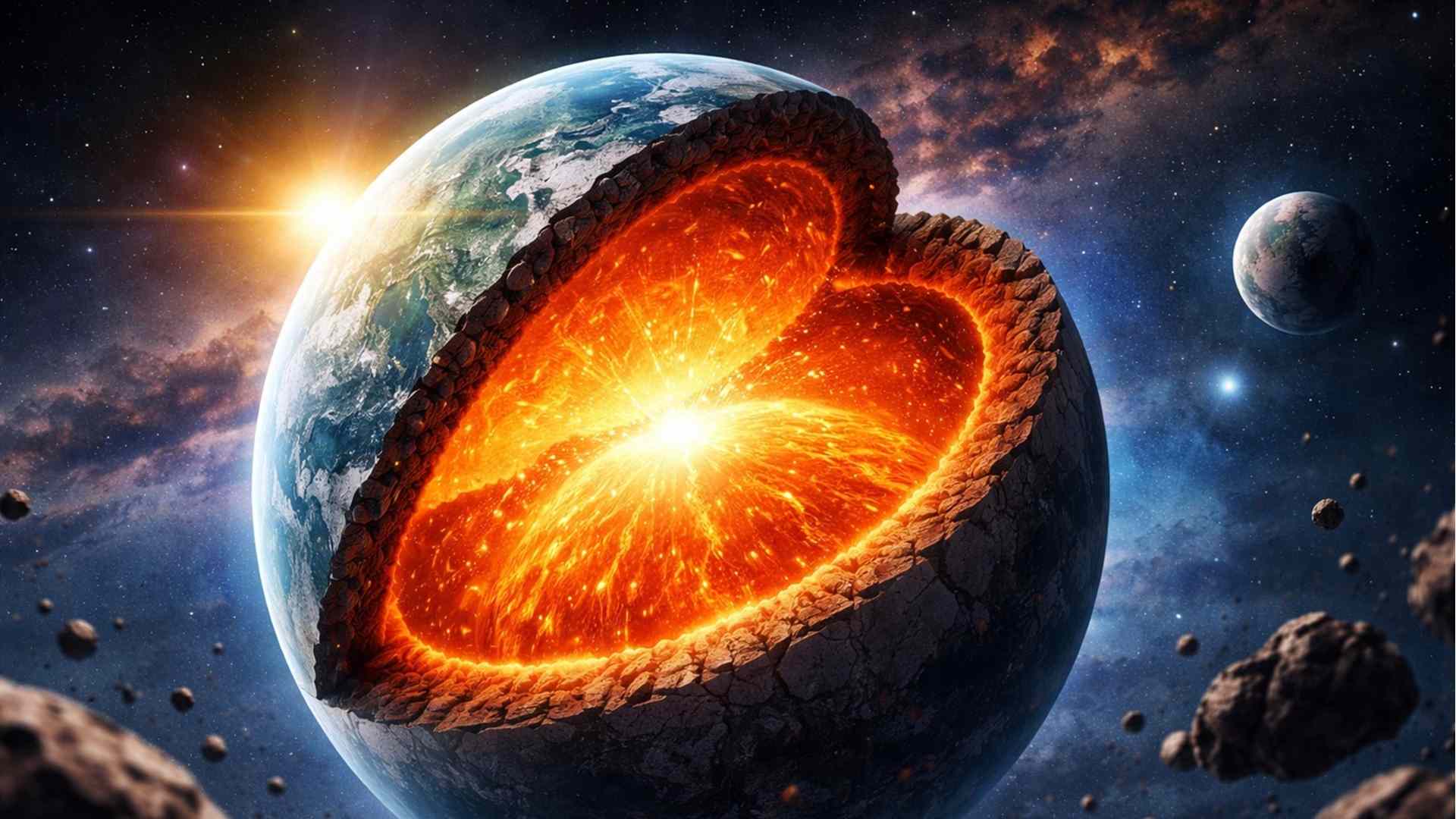 Pesquisa indica que oceanos de magma em super-Terras podem gerar campos magnéticos duradouros e proteger exoplanetas da radiação.