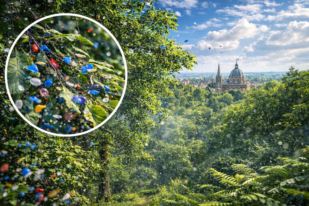 A Inglaterra achou que o ar puro estava no campo, mas errou árvores de Wytham Woods capturam microplásticos e dobram a queda; Oxford registra diversidade (1)