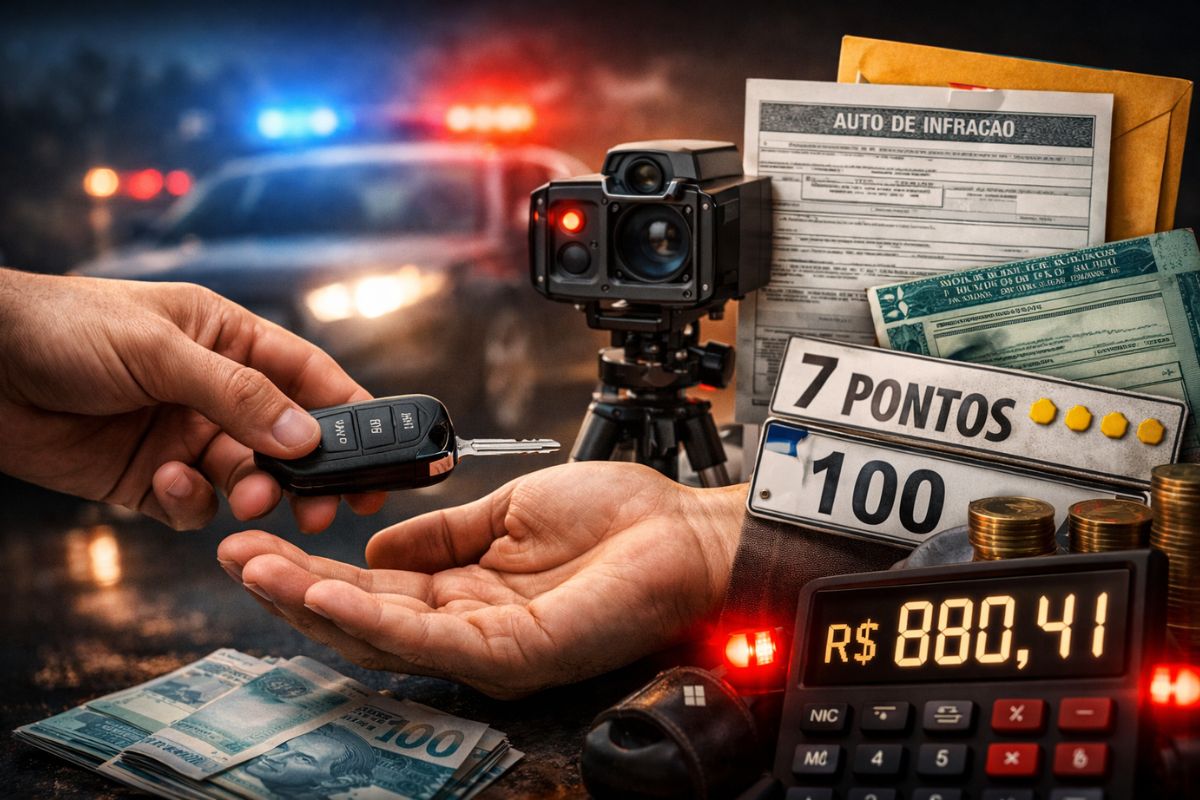 veículo e multa por emprestar o carro envolvem CNH suspensa, responsabilidade do proprietário e acidente de trânsito no CTB.