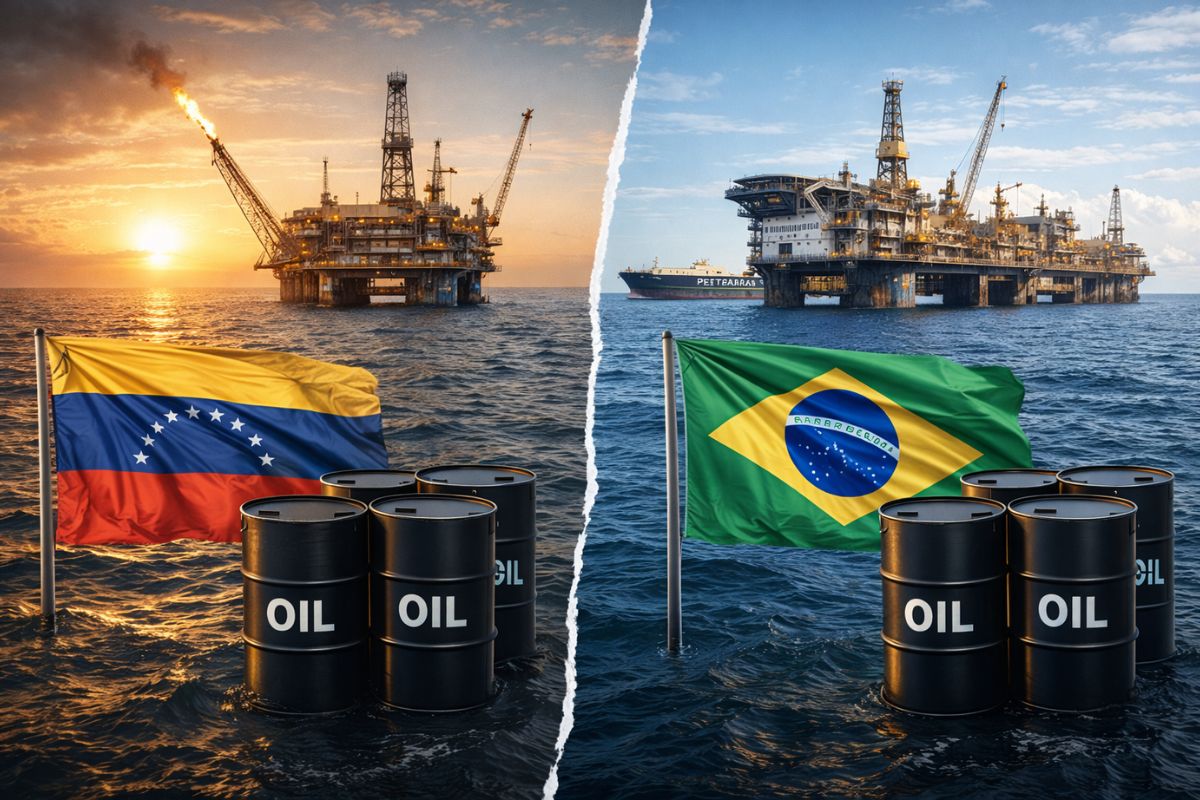 petróleo sul americano põe Venezuela atrás com Petrobras no pré sal, e Brasil acima de 4,2 milhões de barris por dia em 2026