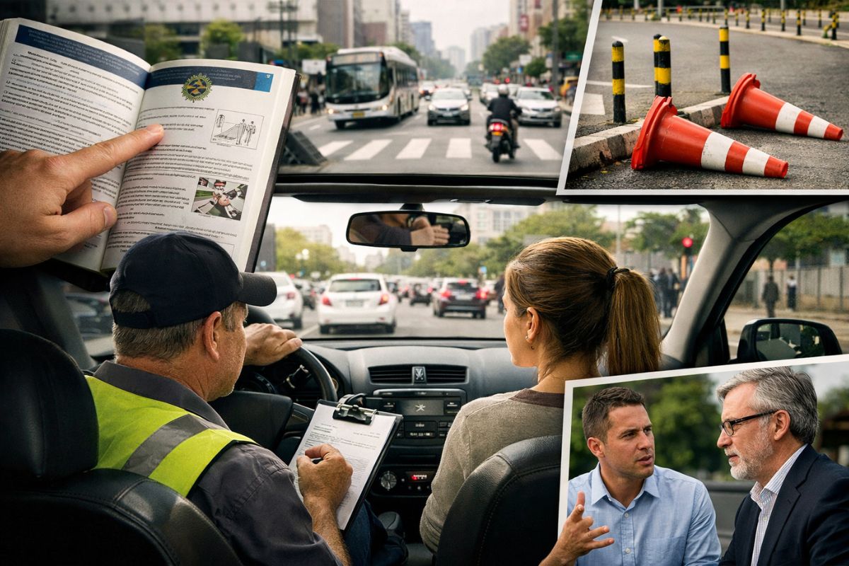 CNH passa por mudanças; baliza deixa de ser obrigatória em alguns estados, Detrans adaptam prova prática e debate sobre segurança cresce.