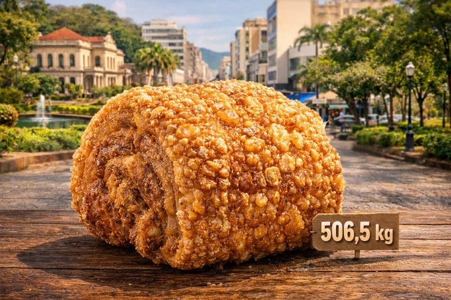 Juiz de Fora entrou no RankBrasil com 506,5 kg de torresmo e reúne UFJF, museu histórico, calçadão central e parques para lazer.